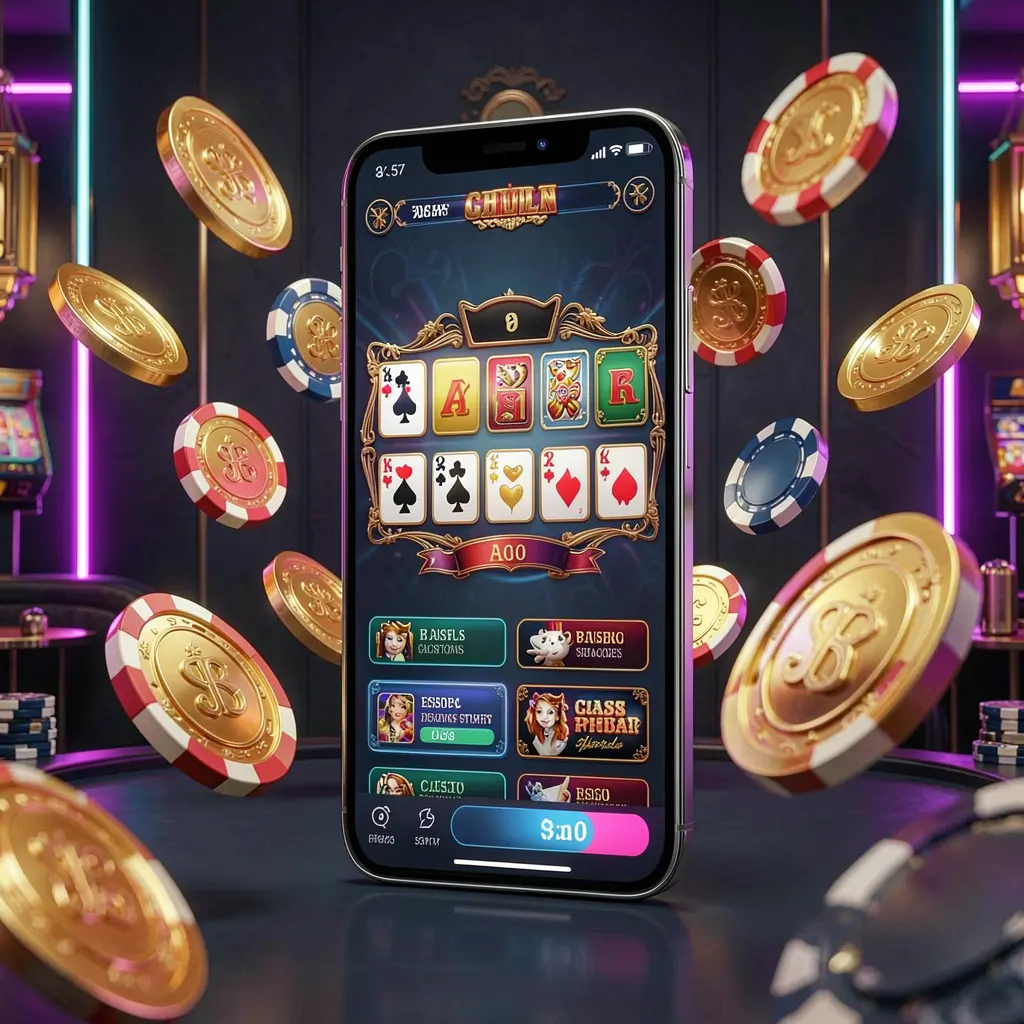 top789 online casino mobile app hero banner showing a modern smartphone with glowing casino interface, golden coins and poker chips flying around against a dark luxury background with neon accents top789 online casino mobile app hero banner showing a modern smartphone with glowing casino interface, golden coins and poker chips flying around against a dark luxury background with neon accents