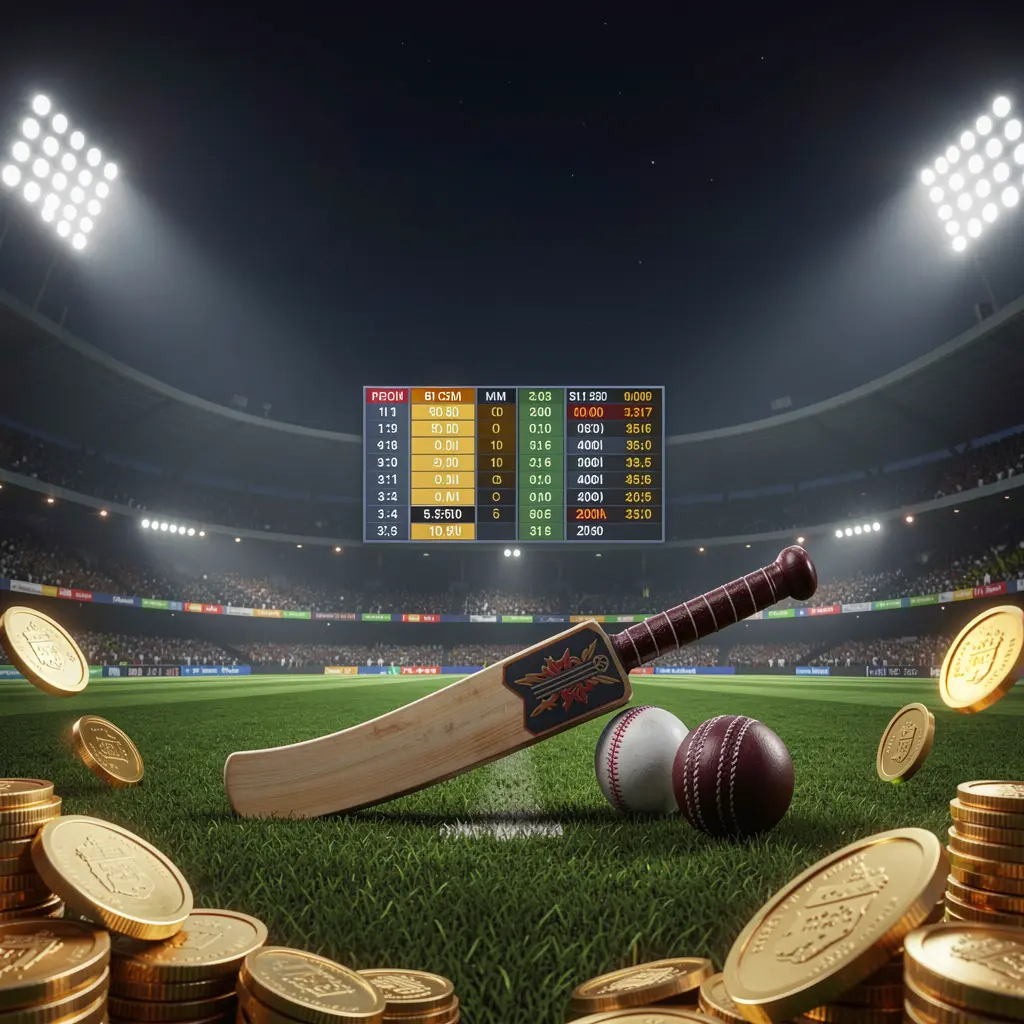 top789 cricket betting page hero banner featuring a cricket stadium at night with bright floodlights, a cricket bat and ball on a green pitch, glowing odds panels, and golden coins in a premium dark cinematic 3D render top789 cricket betting page hero banner featuring a cricket stadium at night with bright floodlights, a cricket bat and ball on a green pitch, glowing odds panels, and golden coins in a premium dark cinematic 3D render